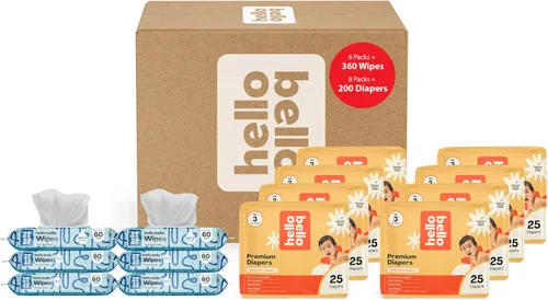 Miniatura 12 de Hello Bello Pañales Premium, Talla 3 (14-24 libras) Paquete Sorpresa para Niñas - 100 Unidades, Hipoalergénicos con Tacto Suave Similar a la Tela