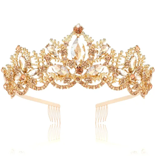Miniatura 15 de Tiara de plata para boda, tiaras y coronas para mujer, tiara de reina de diamantes de imitación para mujer, corona de princesa, diadema