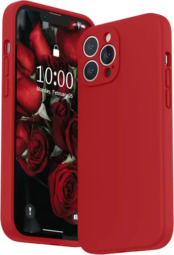 Miniatura 13 de SURPHY Funda compatible con iPhone 13 Pro Max con protector de pantalla, (protección de cámara + forro de microfibra suave), funda de silicona Negro