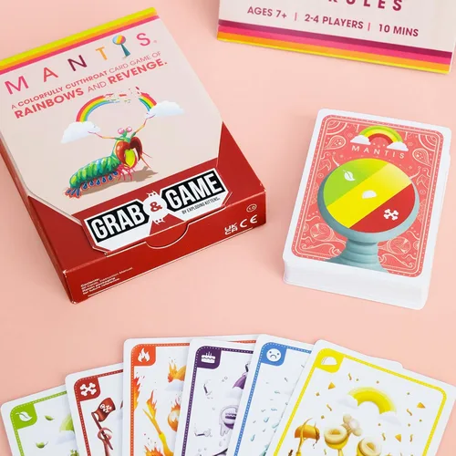 Miniatura 5 de Exploding Kittens Mantis Agarra y Juega 2-4 Jugadores - Edades 7+ - 10 Minutos para Jugar - Juego de Cartas de Emparejamiento de Tamaño de Viaje