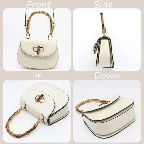 Miniatura 3 de Bolso de mano para mujer, bolso cruzado con asa superior en forma de bambú