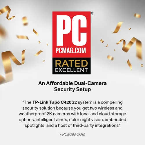Miniatura 2 de TP-Link Tapo 2K QHD Sistema de cámara de seguridad inalámbrica para exteriores, batería de hasta 180 días, visión nocturna a color con sensor