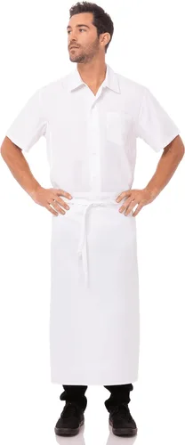 Miniatura 2 de Chef Works Delantal de barra unisex, blanco, talla única, Blanco