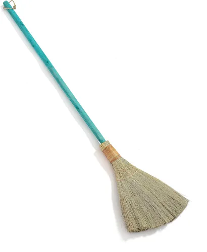 Miniatura 12 de Escoba batidora natural vietnamita - Escoba suave de paja - Escoba de mango largo para limpieza, decoración, boda con 45.28 pulgadas de longitud