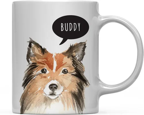 Miniatura 70 de Andaz Press Taza de café personalizada de 11 onzas para perro, Shih Tzu Shorter Haired Up Close, paquete de 1 Shih Tzu pelo más corto personalizado