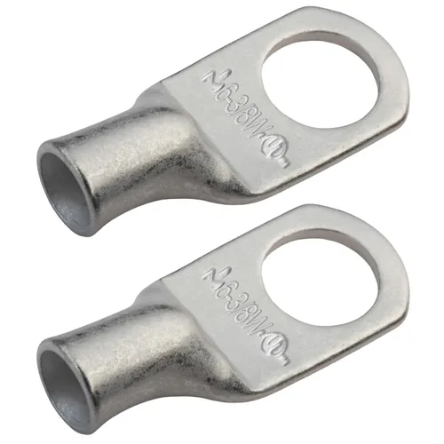 Miniatura 48 de SELTERM 5 piezas terminales de cable de cobre estañado 1/0 AWG perno de 1/2", extremos de cable de batería, terminales de anillo, conectores