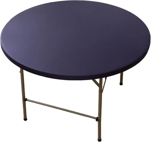 Miniatura 11 de Mantel redondo de elastano ajustable de 48 pulgadas, mantel plegable elástico de picnic, mantel elástico para mesa de patio, manteles lavables