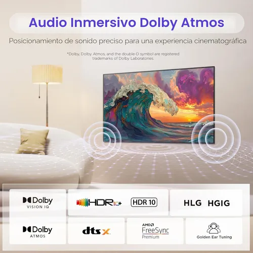 Miniatura 8 de iFFALCON Smart TV QLED 4K Clase de 65 pulgadas, TV con marco de imagen ultradelgado, 144Hz, HDR, modo artístico con arte IA, amplia gama