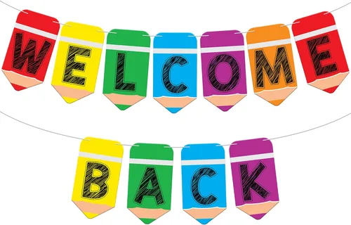 KatchOn, Cartel de bienvenida para decoración de aula, grande, 10 pies, sin bricolaje, telón de fondo para decoración del primer día de escuela,