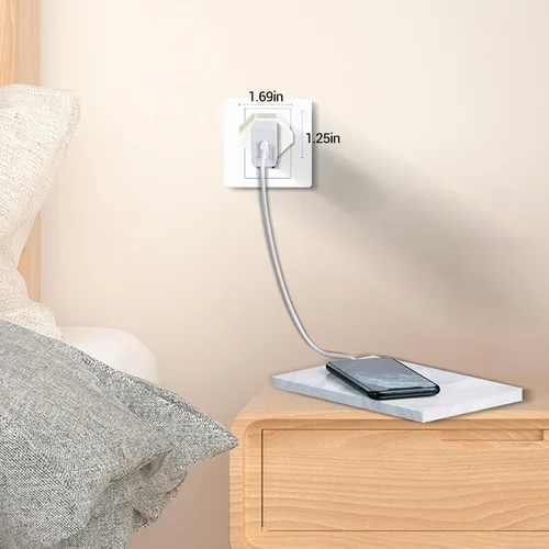Miniatura 6 de Adaptador de toma de corriente a enchufe, enchufe E26, adaptador de enchufe de 3 clavijas, enchufe giratorio de 360° con interruptor