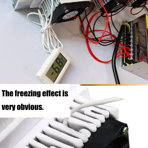 Miniatura 5 de Mini aire acondicionado DC 12V DIY Termoeléctrico Peltier Refrigeración Sistema de refrigeración Disipador de calor Módulo de conducción