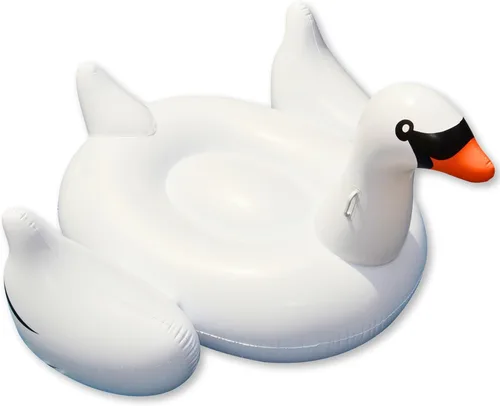Miniatura 11 de SWIMLINE Flotador Original 90621 de Cisne Inflable Gigante para Piscina Flotador Montable de Descanso con Patas Estables Alas Grande Montable