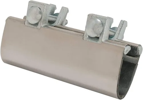 Miniatura 4 de Eastman Abrazadera de reparación de tubería de 6 pulgadas, conexión IPS de 1 pulgada, acero inoxidable, 45192