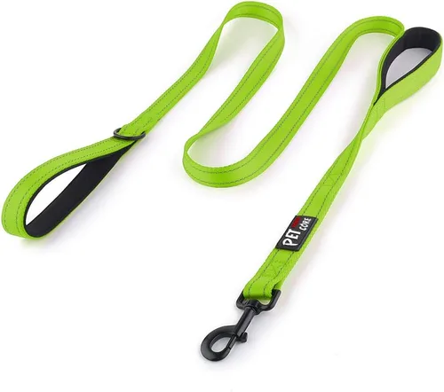 Miniatura 6 de Correa de perro de doble asa Plutus Pet de 6 pies, resistente, reflectante, correa de perro de doble asa para seguridad y entrenamiento, para perros