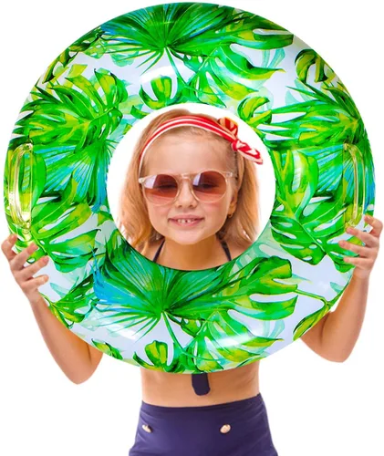 Miniatura 6 de Flotadores de piscina para adultos, tubo de natación, anillo de natación para adultos, flotador de piscina para adultos con dos asas, anillo
