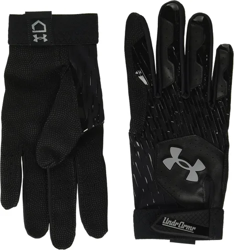 Miniatura 25 de Under Armour Guantes de béisbol Clean Up para hombre (100) blanco / plata metálica / plata metálica