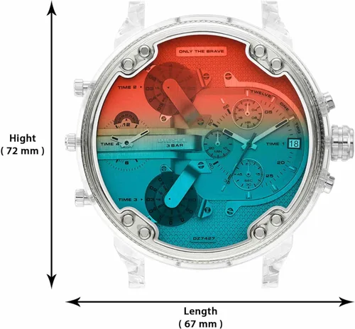 Miniatura 5 de Diesel - Reloj Mr. Daddy 2.0 de cuarzo y acero inoxidable con cronógrafo