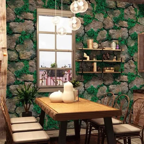 Miniatura 5 de Yancorp Papel adhesivo de ladrillo de 10 pies para despegar y pegar, autoadhesivo, papel de contacto de piedra para chimenea, cocina, cubiertas