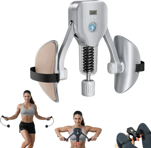 Miniatura 9 de Ejercitador de muslos y entrenador KEGEL, equipo de entrenamiento ajustable de suelo pélvico de 176 libras, tóner interior del muslo para mujeres