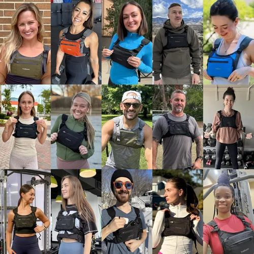 Miniatura 9 de Trailoom Paquete de cofre para correr, chaleco reflectante, repelente al agua, soporte para teléfono, bolsa de entrenamiento para corredores