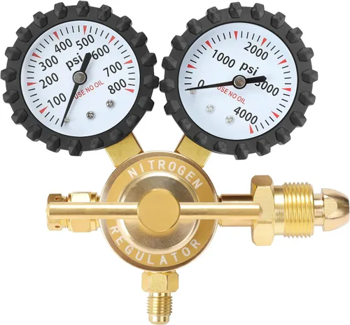 Miniatura 8 de BETOOLL indicadores de regulador de oxígeno y gas para soldaduras para kits de corte con soplete Victor CGA 540.