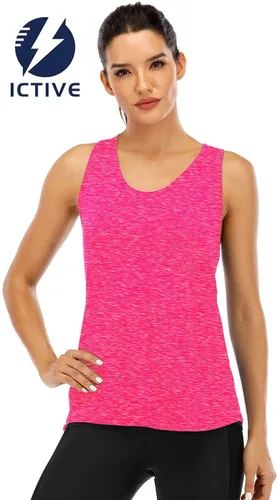 Miniatura 2 de ICTIVE - Camiseta deportiva sin mangas con espalda cruzada, para mujer, ideal para yoga