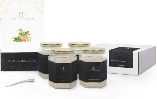 Miniatura 2 de Royal Frankincense Polvo de resina de incienso negro orgánico certificado Hojari de Omán (Boswellia Sacra) (1 lb/libra)