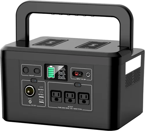 Miniatura 10 de powkey Estación de energía portátil de 350 W, batería de litio de reserva de 260 Wh/70,000 mAh, banco de energía de onda sinusoidal pura de 110 V