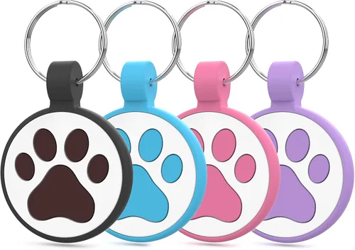 Miniatura 10 de Etiqueta para gatos con código QR, página de visualización de perfil en línea de mascotas, múltiples contactos de emergencia, silicona silenciosa