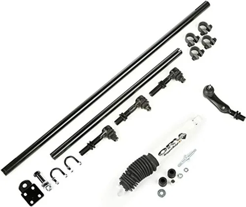 Miniatura 3 de Rugged Ridge Kit de dirección, amortiguador, resistente 18050.88 Compatible con Jeep Cherokee, Grand Cherokee y Wrangler 4.0L 1984-2006