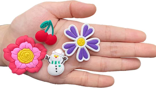 Miniatura 3 de Lote de 30 50 100 piezas de colgantes aleatorios para zapatos Clog, decoración de zapatos unisex, adultos