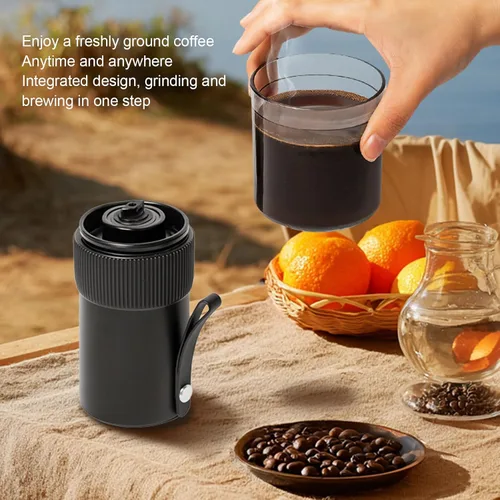Miniatura 3 de FTVOGUE Molinillo de café recargable por USB, molinillo eléctrico de grano de café con parada automática ajustable, tamaño de molienda ajustable