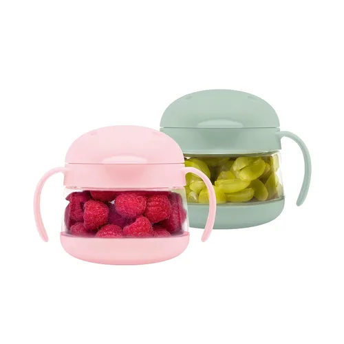 Miniatura 18 de Ubbi Tweat Contenedor de aperitivos sin derrames para niños, libre de BPA, taza de viaje para niños pequeños, azul nublado Azul (Cloudy Blue)