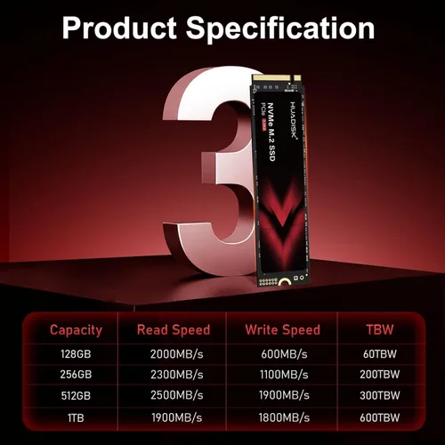 Miniatura 6 de SSD M.2 2280 NVMe de 1 TB, unidad interna de estado sólido Gen3x4, hasta 2000 MB/s, SSD M.2 2280 NVMe PCIe 3.0X4 con disipador de calor, flash NAND