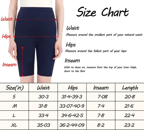 Miniatura 8 de Harssidanzar Pantalones cortos de maternidad para mujer, cómodos, para entrenamiento, yoga, embarazo, pantalones cortos de verano SL101US