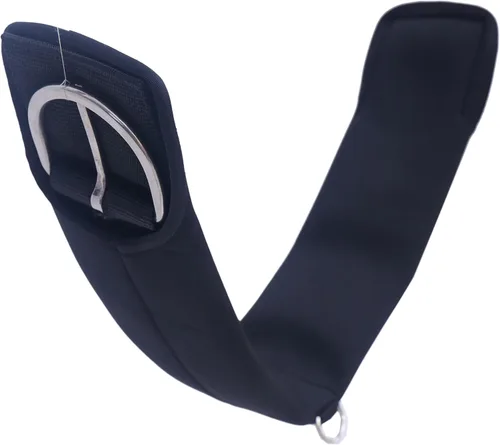 Miniatura 5 de Majestic Ally Hebillas de neopreno de acero inoxidable para cincha recta, color negro, 22 pulgadas, 26 pulgadas, 30 pulgadas y 34 pulgadas