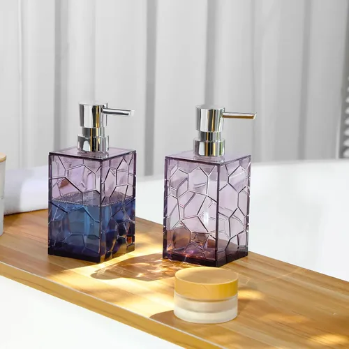 Miniatura 6 de Dispensador de jabón de manos, botellas de bomba de líquido de plástico acrílico transparente recargables dispensador de loción para decoración