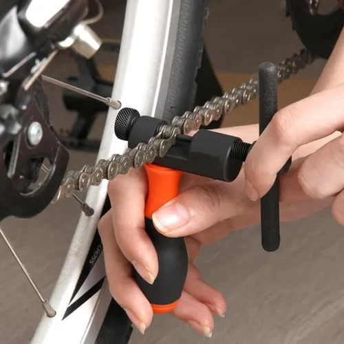 Miniatura 7 de Rompacadenas de bicicleta, herramienta de reparación de cadena, cortador divisor de cadena universal con gancho de cadena para desmontar cadena de 1