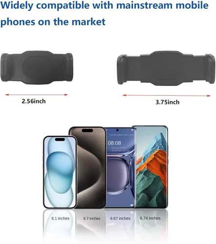Miniatura 4 de Soporte de teléfono para micrófono, soporte flexible 360 para micrófono, poste de cuello de cisne ajustable, giratorio compatible con iPhone