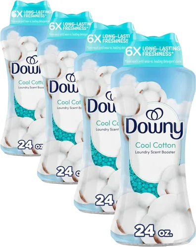 Miniatura 11 de Downy - Perlas potenciadoras de aroma de lavandería en la lavadora, aroma Cool Cotton, 24 oz, perlas de aroma para la ropa, frescura duradera
