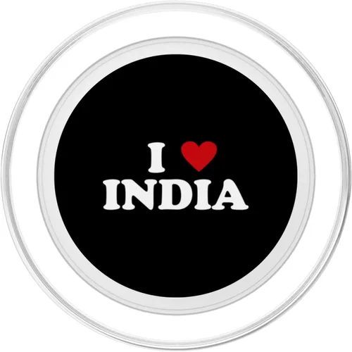 Miniatura 2 de Country Heart Pride - Funny I Love India PopSockets MagSafe PopGrip for iPhone