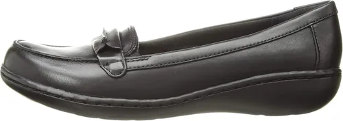 Miniatura 8 de Clarks Mocasines Ashland Bubble para mujer, Cuero negro