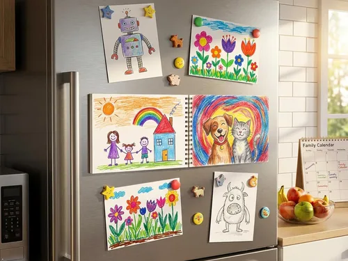 Miniatura 4 de Soucolor Cuaderno de bocetos para niños: 9 x 12 pulgadas, 100 hojas de papel de dibujo sin ácidos, encuadernado en espiral. Bloc de dibujo ligero
