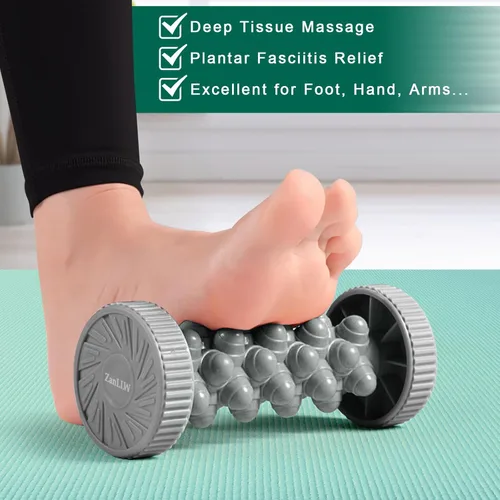 Miniatura 2 de ZanLLW Masajeador de pies para alivio de la fascitis plantar, masajeador manual de pies de tejido profundo para circulación, alivio del dolor