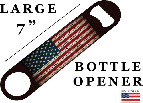 Miniatura 3 de Bandera de Estados Unidos Promesa de lealtad Abrebotellas Velocidad Regalo resistente Patriótico Estados Unidos de América EE.UU