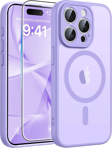 Miniatura 80 de FNTCASE - Funda para iPhone 16 Pro: magnética, mate, translúcida, de grado militar, protectora contra caídas, resistente, fina, duradera y a prueba