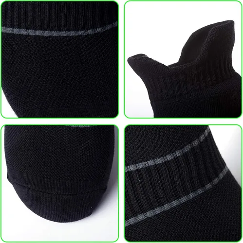 Miniatura 4 de Calcetines deportivos de algodón de secado rápido para hombre con control de olores y de corte bajo