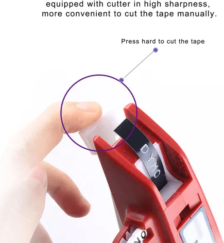Miniatura 6 de Embossing el Machine, Número claro Leer el hacer la máquina de gofrado, una mano, conveniente para los Els (M1610 rojo)