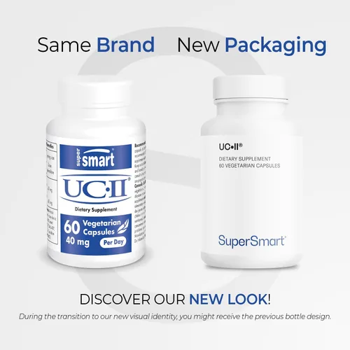 Miniatura 2 de Supersmart Suplemento UC II de 40 mg por día (colágeno premium), suplemento de colágeno tipo II sin desnaturalizar, sin OMG y sin gluten, 60