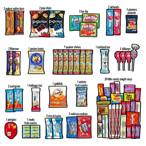 Miniatura 2 de Paquete Canopy Snacks, deluxe, paquete saludable, variedad surtida, mezcla de aperitivos de frutas, barras de granola, palomitas de maíz, frituras